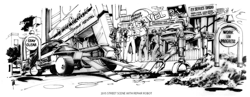 Illustration for article titled Brand New Concept Art of Back to the Future Part II's 2015 Technology